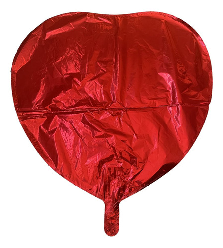 Balão Coração Vermelho Liso 45cm 18 Polegadas 1un Decoração