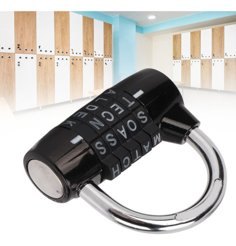 Lockers Candado 5 Letras Candado Combinación Antirrobo Zinc
