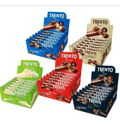 Imagem 1 de 1 de Chocolate Trento- 3 Caixas C/16 Unidades