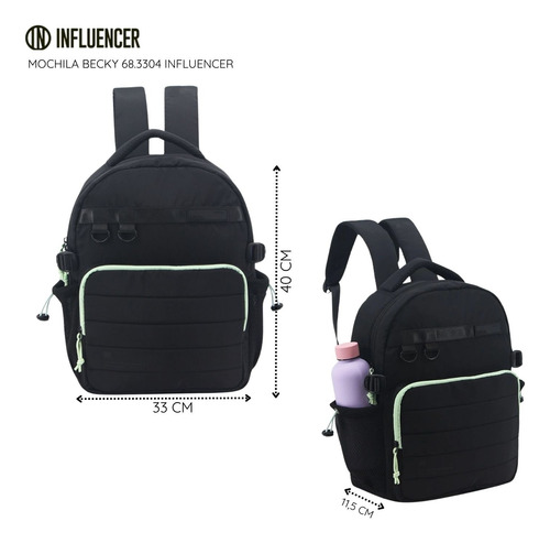 Mochila Becky Influencer Rosa Liso