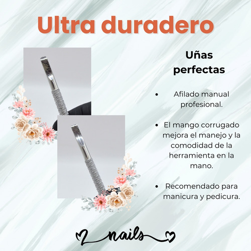 Pusher Planer Empujador De Cutícula Manicura Pedicure Uñas