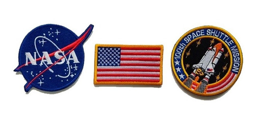 Escudos Bordados Nasa Pilto Astronauta Transbordador