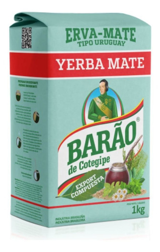 Erva Mate Chimarrão Tipo Uruguaia Export Compuesta Barão 1kg