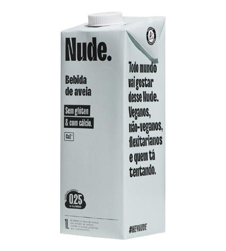 Kit 2x: Leite Vegetal De Aveia Mais Cálcio Orgânico Nude 1l