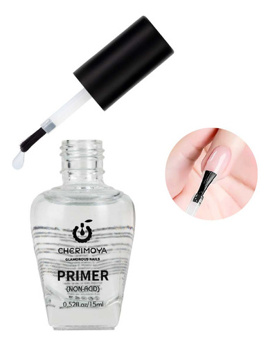 Primer Sin Ácido Para Uñas Esmaltes Manicure Cherimoya 15ml