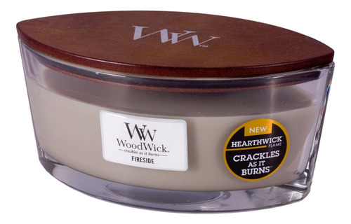 Woodwick Ellipse Vela Aromática Fireside 16 Oz 50 Horas