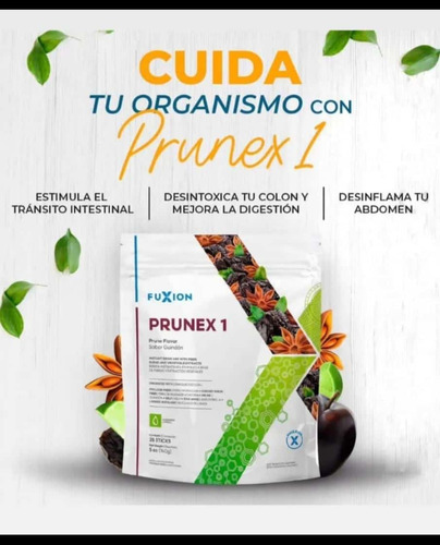 Bebidas Fuxion, Prunex, Pack 6 Unidades