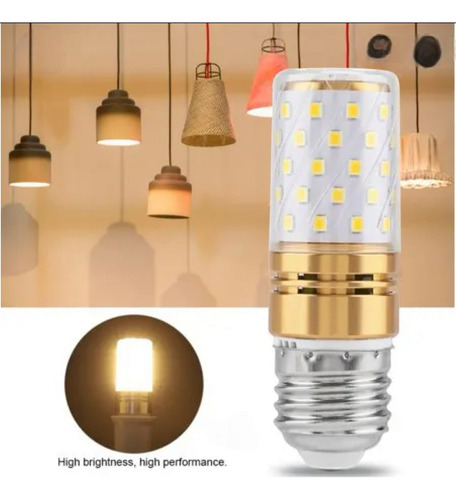 Foco Led Tipo Mazorca 5w E27 Lámpara Luz Blanca
