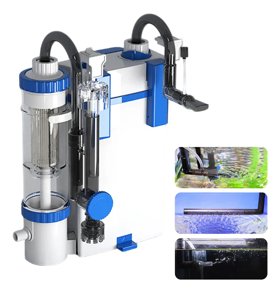 Filtro Externo Aquários Newpet 500l/h Vazão Ajustável Ciclo Da Água Multifuncional Para Peixes E Tartaruga