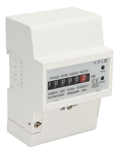 Medidor De Electricidad: Consumo De Energía De Riel Din Mono