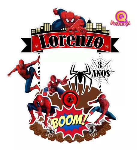 Kit Festa Fácil Homem Aranha - Decoração De Aniversário