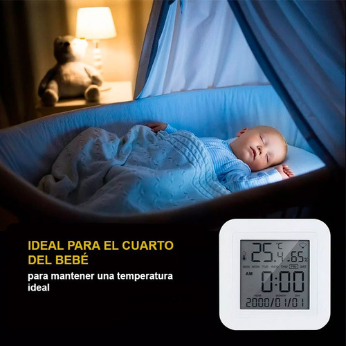 Reloj Sensor Int. Temperatura Humedad Wifi Tuya Alexa Mod2