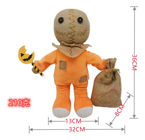 Trick Treat 'r Sam Halloween Pumpkin Man Peluche Muñeca 36cm