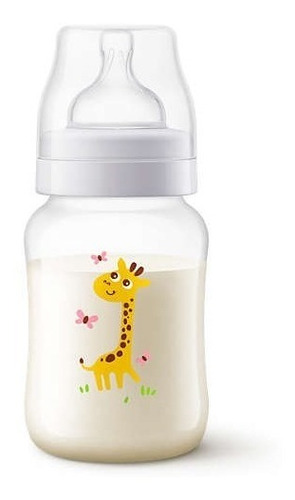 Avent Tetero Biberon Classic 9 Oz 260 Ml X1 Und 1m+ Jirafa