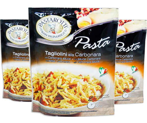 3x Macarrão Pastarotti Tagliolini Carbonara 175g