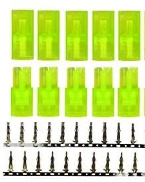 Imagen 2 de 6 de 5 Pares Fichas Conector Mini Tamiya Airsoft Lipo Airsoft