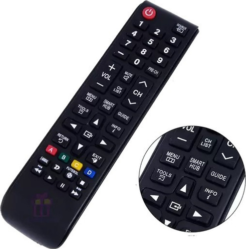 Controle Remoto P/ Smart Tv Samsung Le-7028 + Pilhas