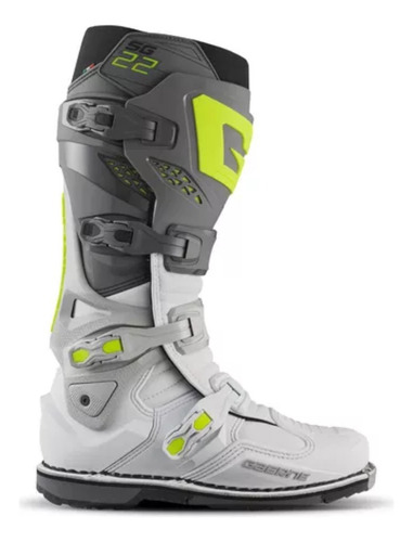 Bota Cross Sg 22 Gaerne- Anthracite/white/grey + Brinde Fxm