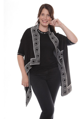 Poncho - Ruana Mujer Invierno Talle Unico 3420 Premium