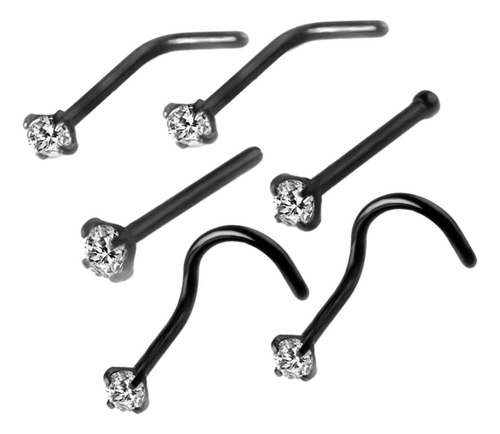 6 Piezas Anillos Para La Nariz, Juego De Anillos Con
