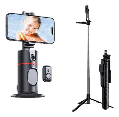 Tripé Celular Bastão Selfie + Gimbal Com Face Tracking