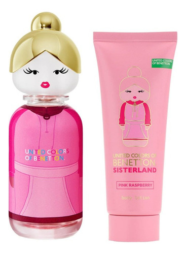 Benetton Sisterland Pink Raspberry Edt 80ml + Bl 75 Ml Mujer
