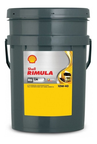 Aceite Shell Rimula R6 Ms 10w40 Sintetico X20 L 