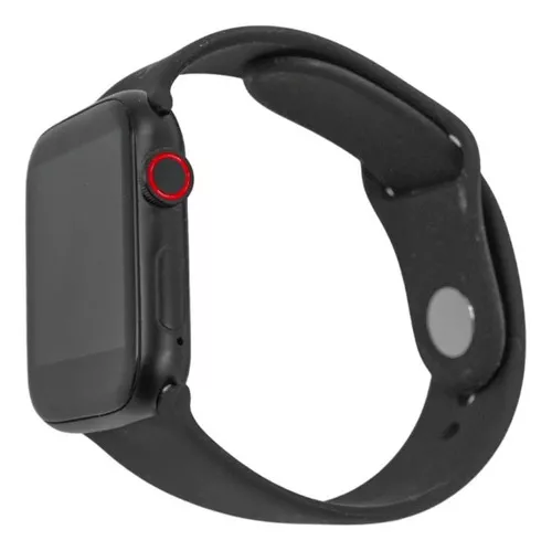 Smartwatch Relógio Inteligente T500 wr Relógio Inteligente Versión de  Bluetooth: 4.0 1.54 con red móvil caja 1.54mm de abs negra, malla rosa de  plástico y bisel plata de plástico