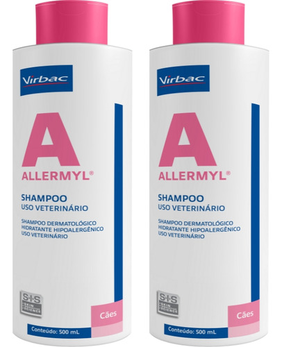 Combo 2un Shampoo Hidratante Allermyl Glyco 500ml Cada Virba