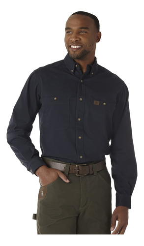 Wrangler Riggs Workwear - Camisa De Trabajo De Sarga Y Manga