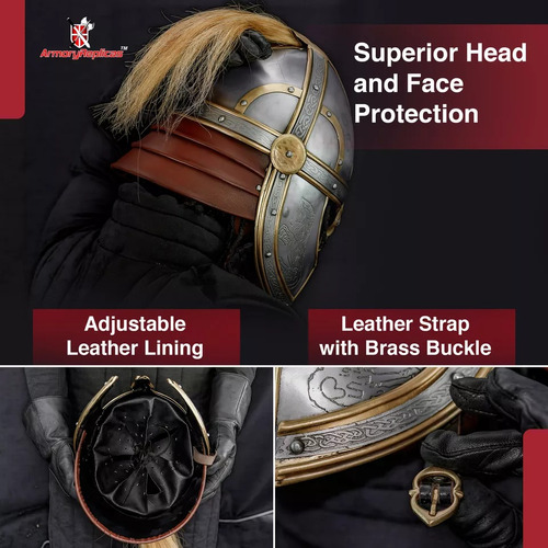 Casco Medieval Éomer's Helmet - A Pedido_exkarg