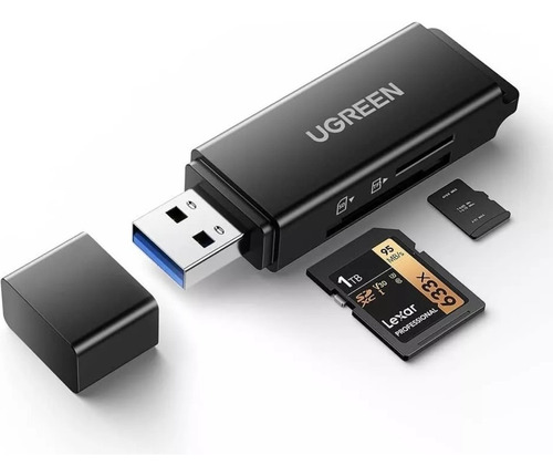 Lector De Tarjetas Sd Portátil Usb 3.0 Con Sd/tf Ugreen 