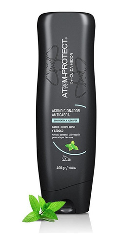 Imagen 4 de 8 de Acondicionador Atom Protect Anticaspa X 400 Ml