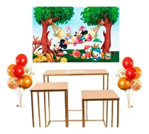 Comprar Fondo De Tela Mickey Mouse Picnic - Minnie Pata Daisy Pluto 