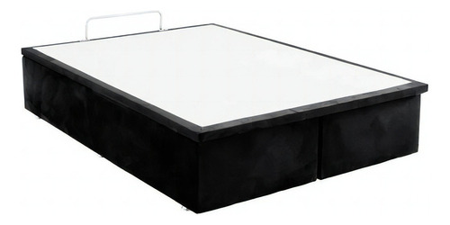 Base Baú Camurça Preto Casal (138x188x39) - Ortobom