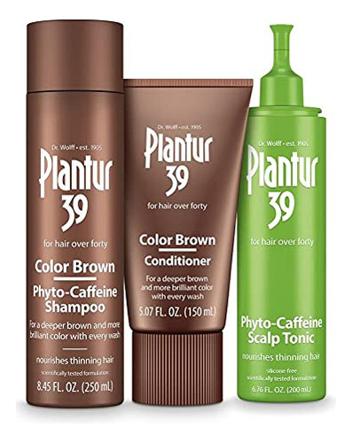 Plantur 39 Color Brown Brilliantly Brown Sistema De 3 Pasos