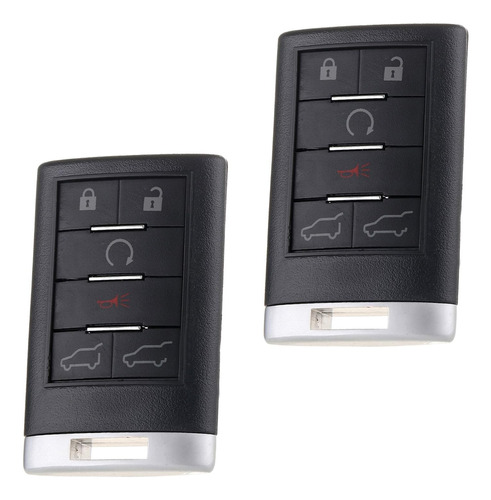 2x6 Button Key Fob Keyless Entry Remote   Fit For Cadil...