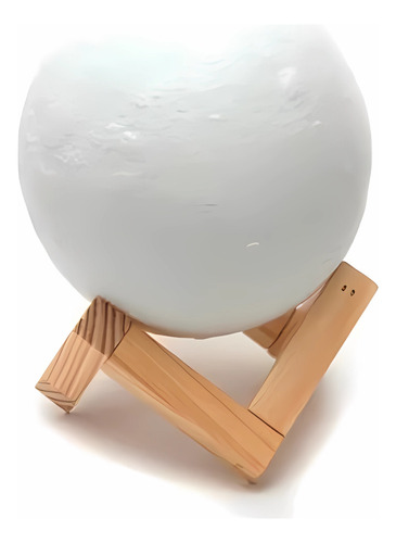 Lámpara Veladora Realista Forma De Luna Para Decoración