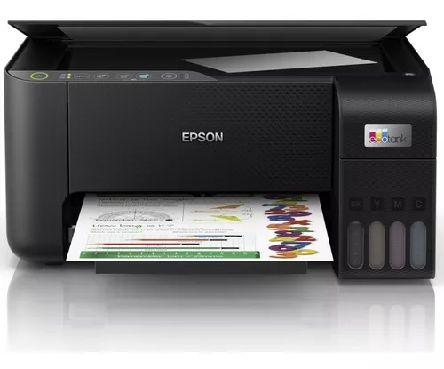 Impresora a color multifunción Epson EcoTank L3250 con wifi negra 100V/240V