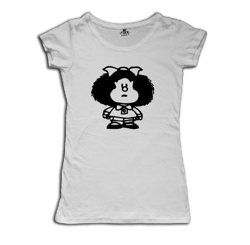 Remera Mafalda Quino Estampada Mujer Niño Manolito Algodon