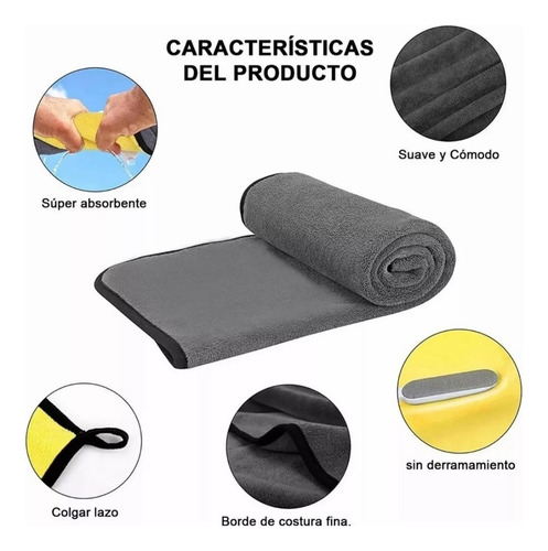 Toalla De Baño Absorbente Para Mascotas Suave 100x50 Cm