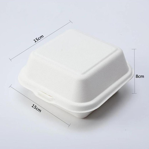 6-polegadas, Hambúrguer Garra 10pcs Branco 15x15x8cm