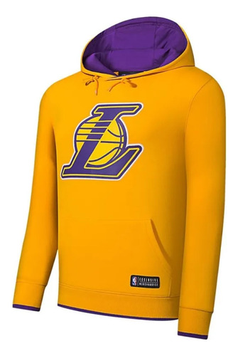 Sudadera Basketball Nba Con Capucha Basicos Amarillo Hombre