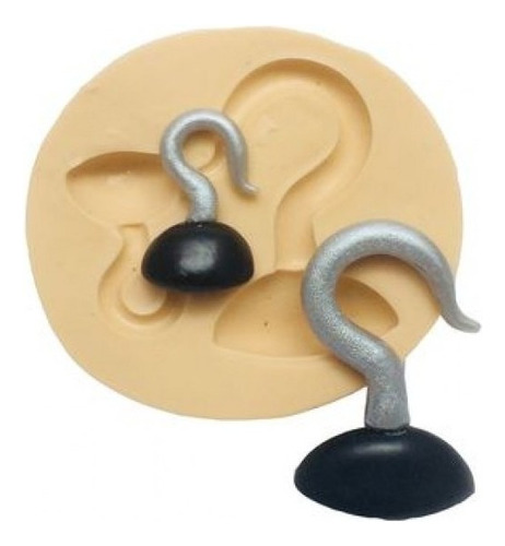Molde De Silicone Piratas - Maos De Ganchos 2 Tamanhos