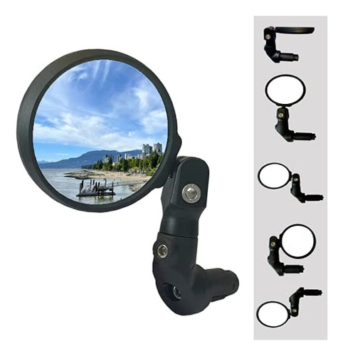 New Multi-adjustable Bar End Bike Mirror, Hd Safe Blast...