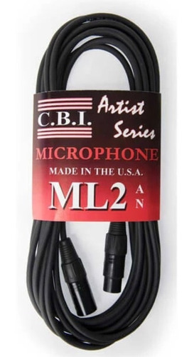 Cable Microfono Cbi Ml2-25 Artist Series De 25 Pies