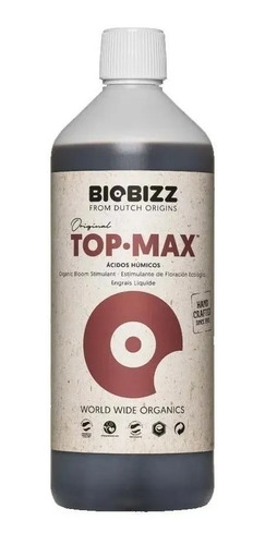 Imagen 1 de 10 de Biobizz Top Max Potenciador De Floración Acidos Humicos 250 