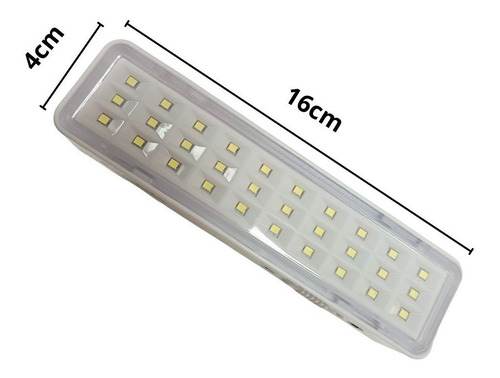 Luces Emergencia Luz 30 3w Fria Led 5hs Autonomia Color Blanco