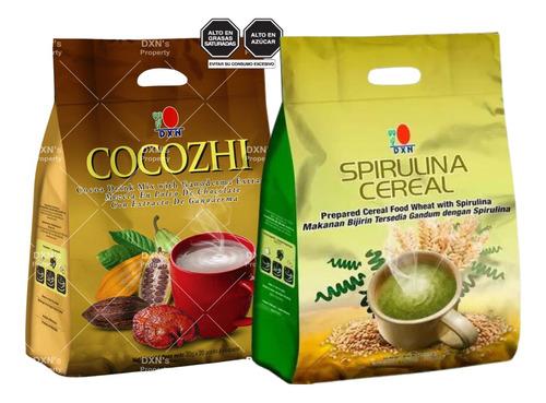 Spirulina Cereal + Cocozhi (pack) Dxn/nutrición Completa