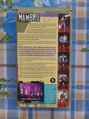 Pelicula Vhs Mambru Su Historia Popstars (Usado)